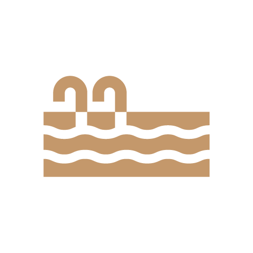 LuxRiva_UI Icon Design_Gold_Swimming Pool & Sunbathe